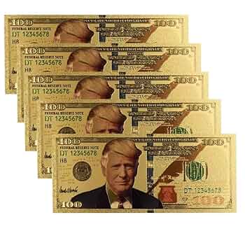 Amazon.co.jp: ゴールドトランプドル紙幣、ドナルド・トランプ