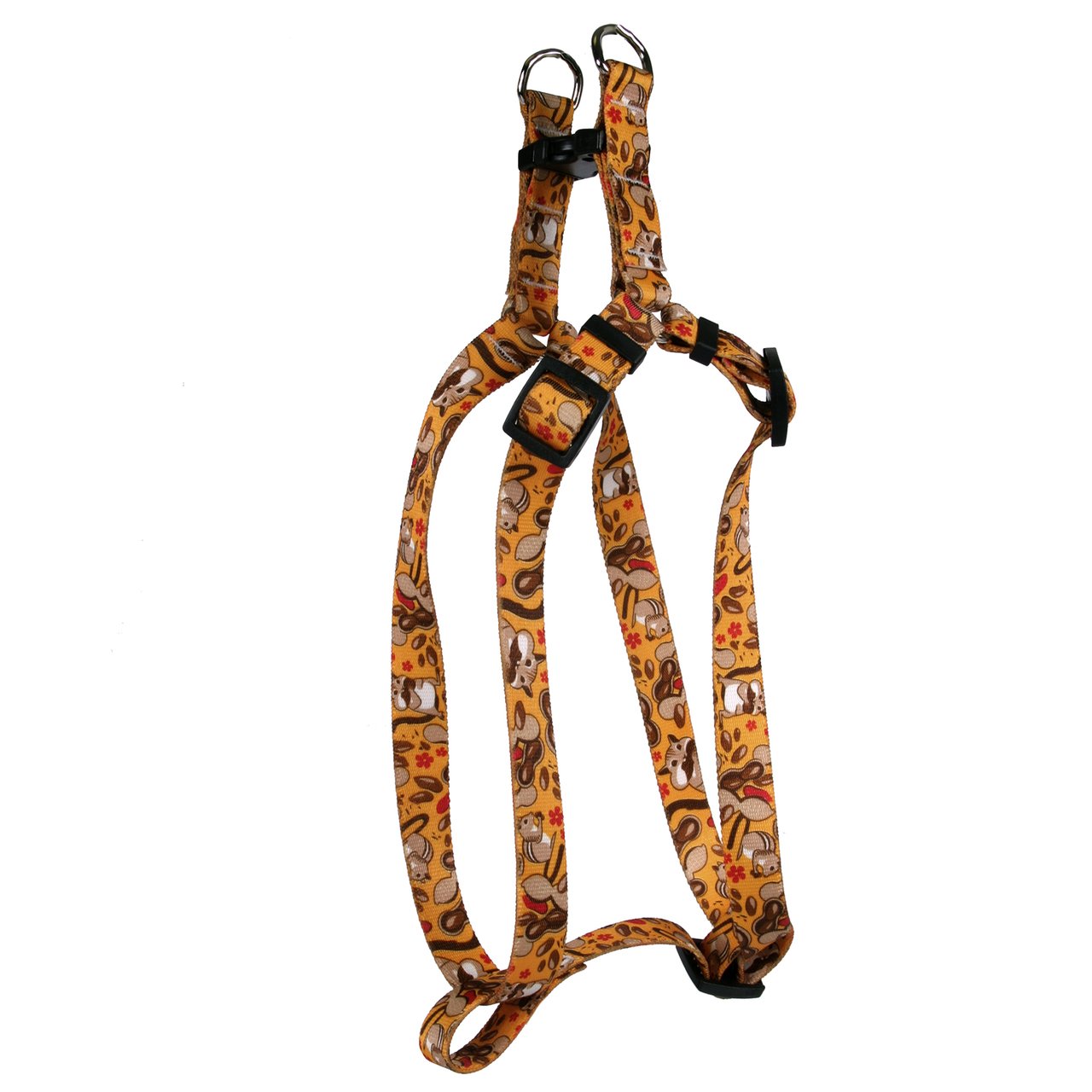 Yellow Dog Design Chipmunks Step-in Dog Harness 3/4" Wide and Fits Chest Circumference of 15 to 25", Medium