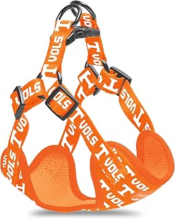Tennessee Volunteers NCAA Officially Licensed Dog Step-in Harness - Adjustable, Comfortable, Sturdy and Long Lasting - Great Gift Idea! (Large)