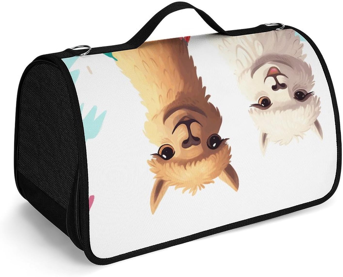 Pet Handbags, Llama Alpaca Printed Pet Handbags,folding Pet Bags,new Pet Handbags,universal Pet Handbags, 45X26X23.5cm