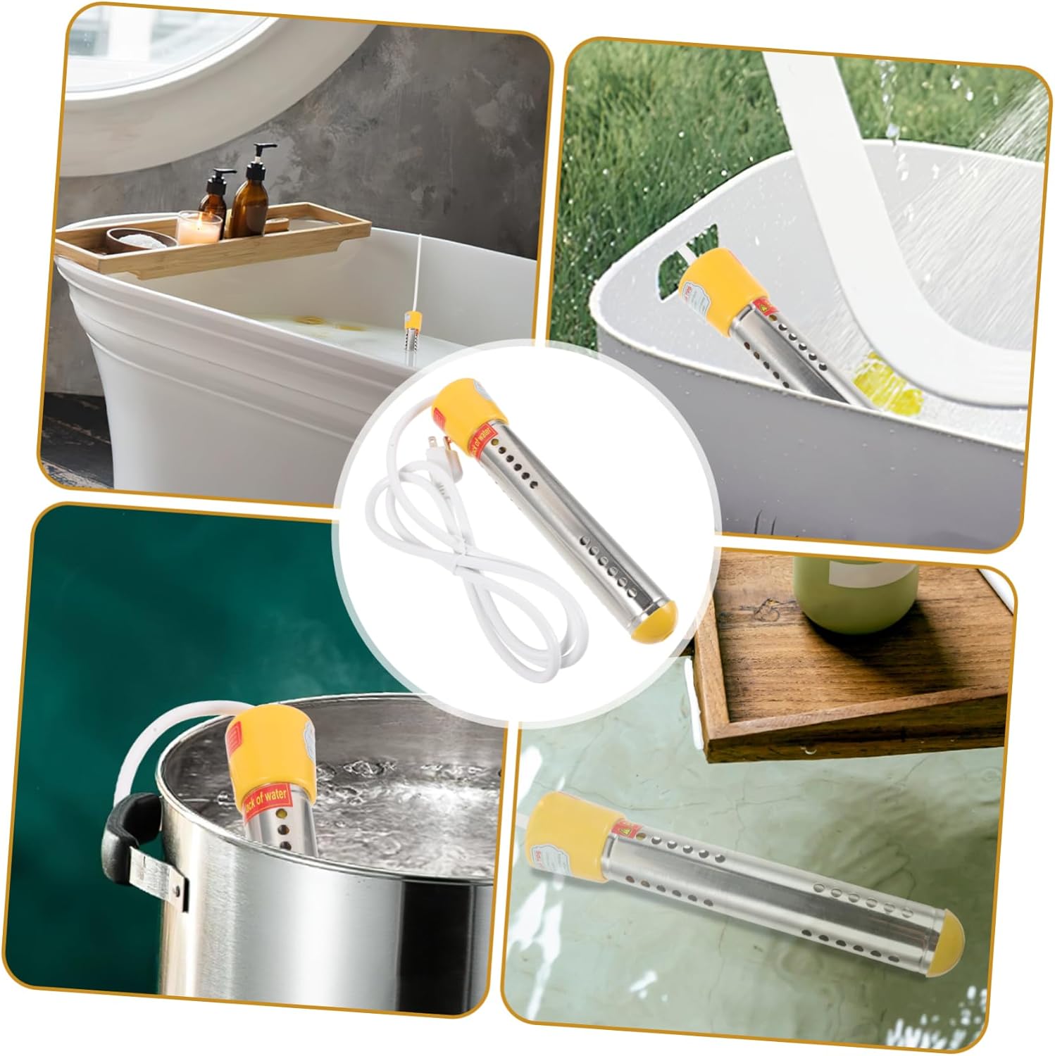 Heater Portable Pool Heater for Inflatable Pools Stainless Steel Cover Us Plug Practical Warmer Cost Water Warmer for Tub