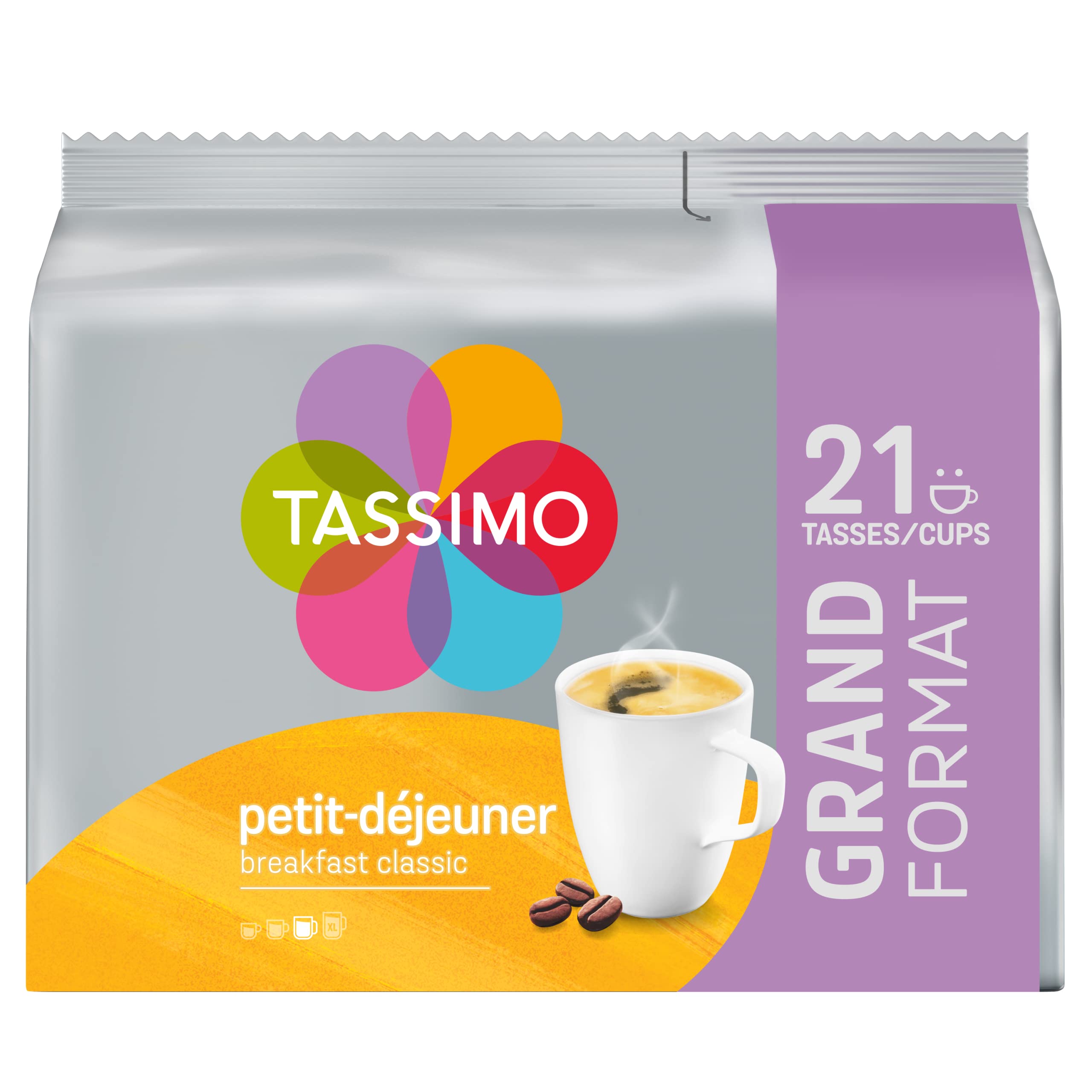Tassimo Cápsulas de café clásicas de desayuno - 10 paquetes (210 porciones)