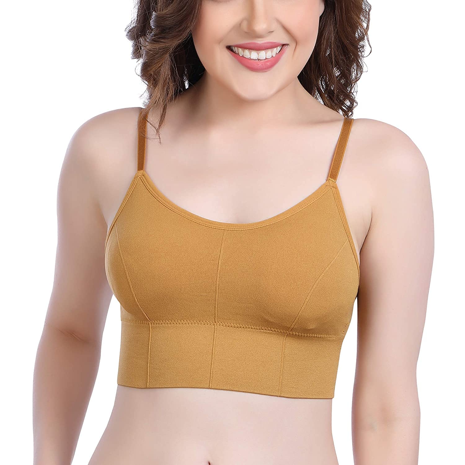 Women's T-Shirt Lightly Padded Bra for Daily Use Bra Cum Slip Joint Padded Bra-image-44