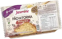 Jasmine Pão de Forma Multigrãos Sem Glúten 350g