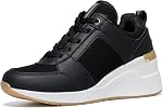 Cestfini Sneakers de haies à talon élevé pour les femmes - Chaussures Hidden Sneakers Dentelles, Meilleur Chioce pour l'usure quotidienne et occasionnelle