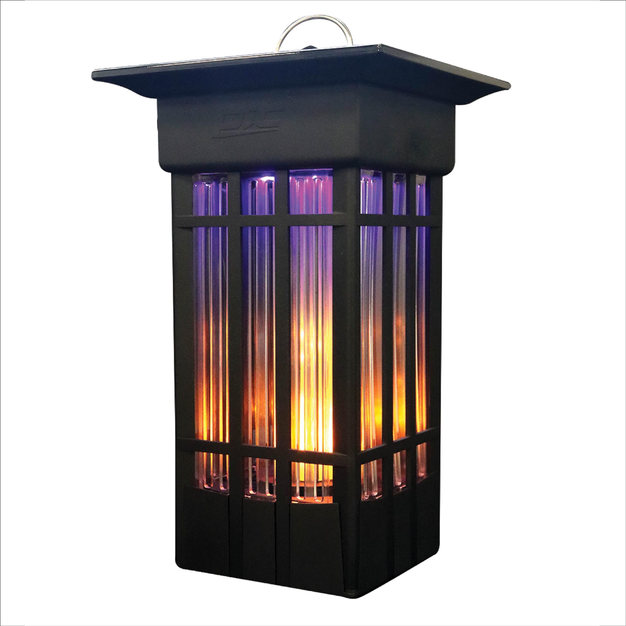 PIC® Decorative Flickering Flame Bug Zapper - 1 Acre Coverage, 6500V, LED Flame Effect, Dusk-Dawn Sensor, Flying Insect Killer