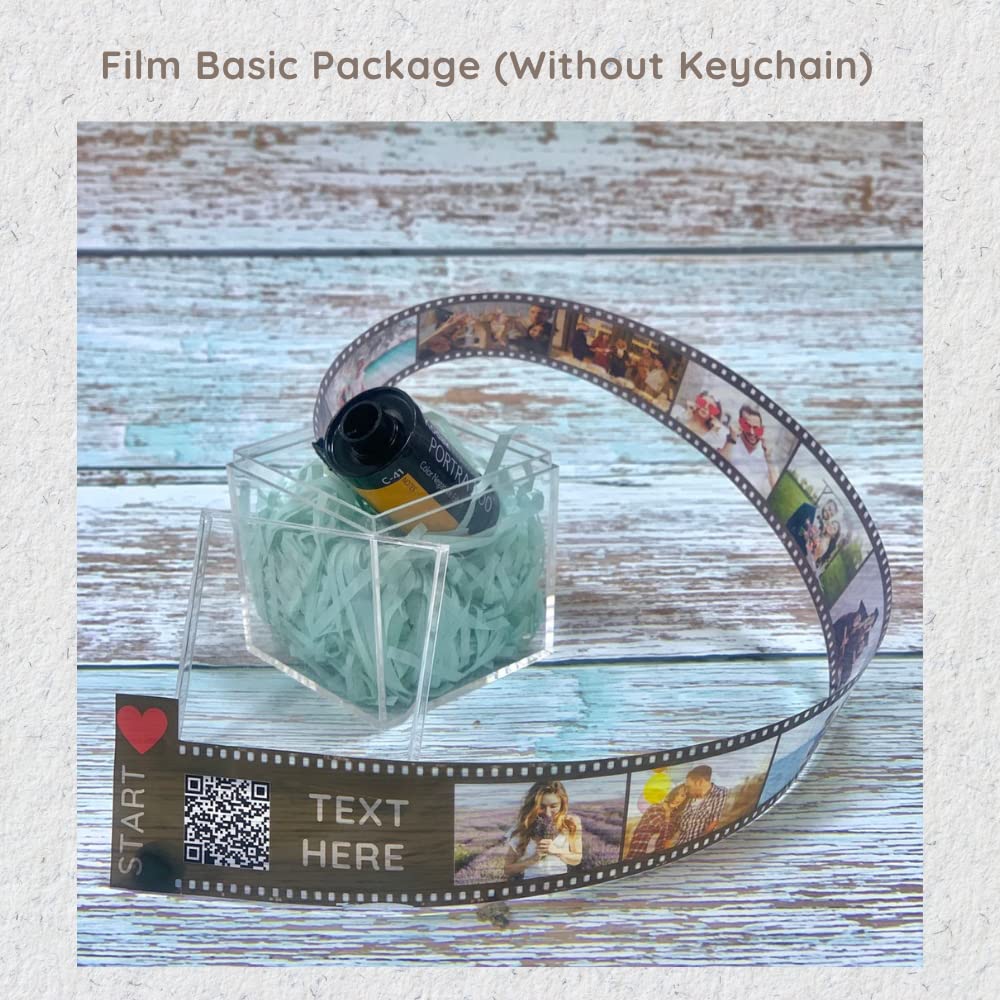 Portachiavi personalizzato del rotolo del film della foto, regalo su misura della catena chiave dell'immagine