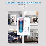 Mini Refrigerator - Portable Mini Fridge with 1.2m USB Cable & Silicone Pad, Compact Fridge for Home, Bedroom, Dorm, Office, Car