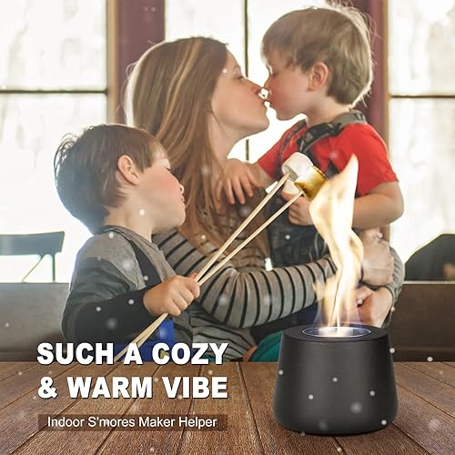 Miniatura 4 de Tazón para hoguera de mesa interior (negro)