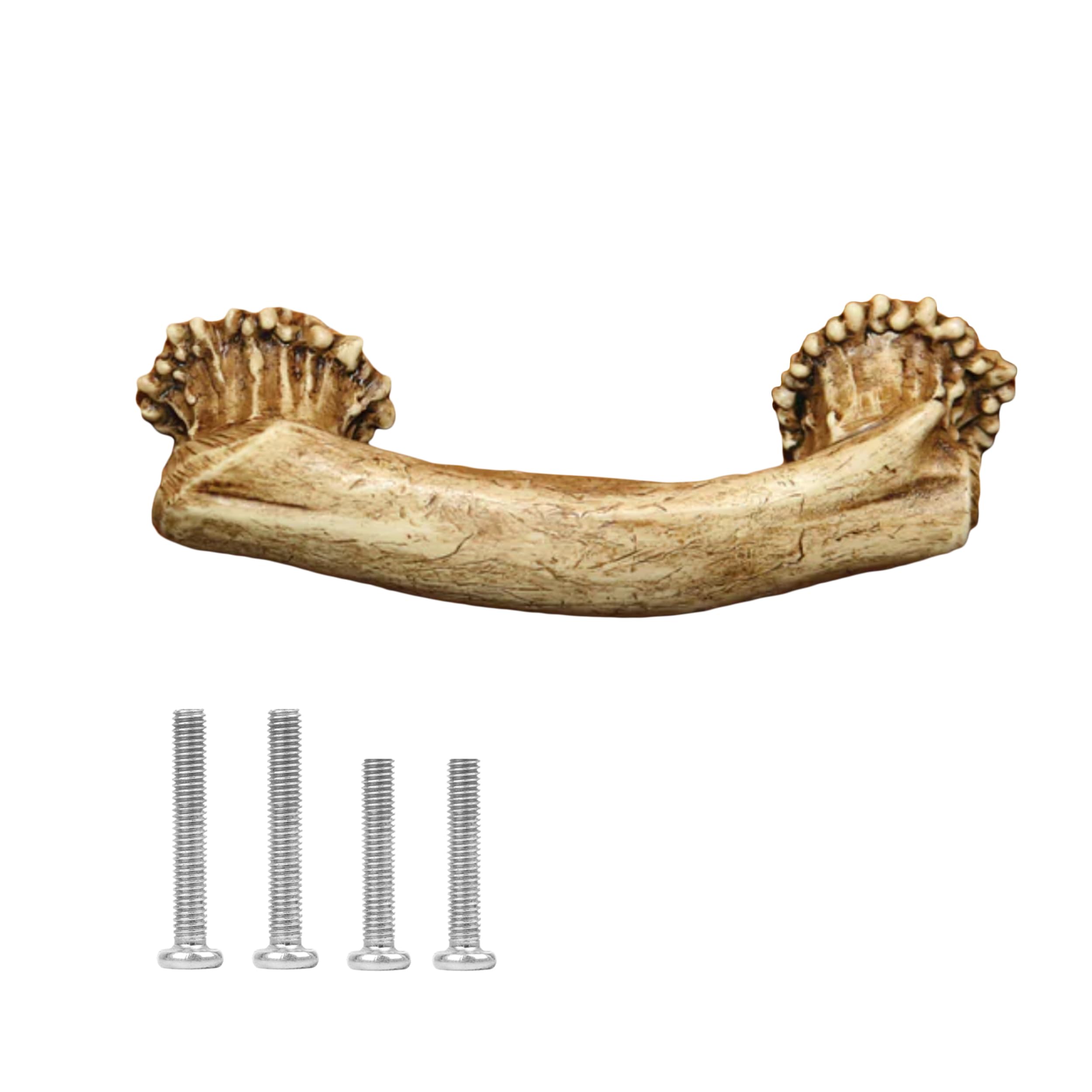 Rivers Edge Products Drawer Pull - 4" Center to Center - Poly Resin Cabinet Handle with Screws - Decorative Furniture Hardware for Bathroom, Kitchen, Dresser - Novelty Outdoor