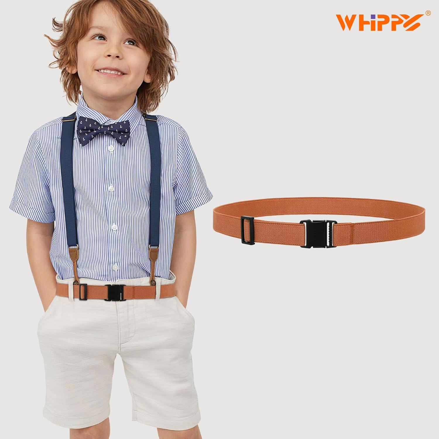 WHIPPY Elastic Kids Belt for Boys Girls - Stretch Invisible Belt with Adjustable Clip Buckle Latch Belts for School Sports - Image 7