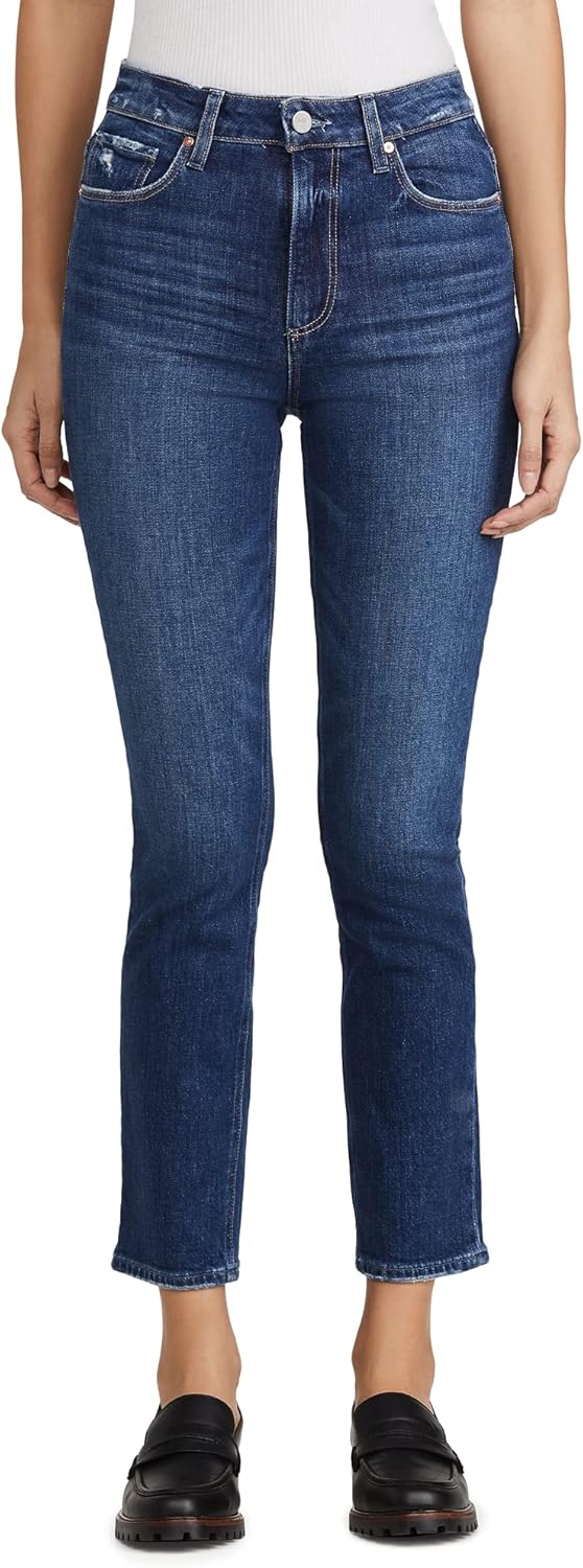 PAIGE Women's Sarah Vintage Highest Rise Slim Straight Leg Jean