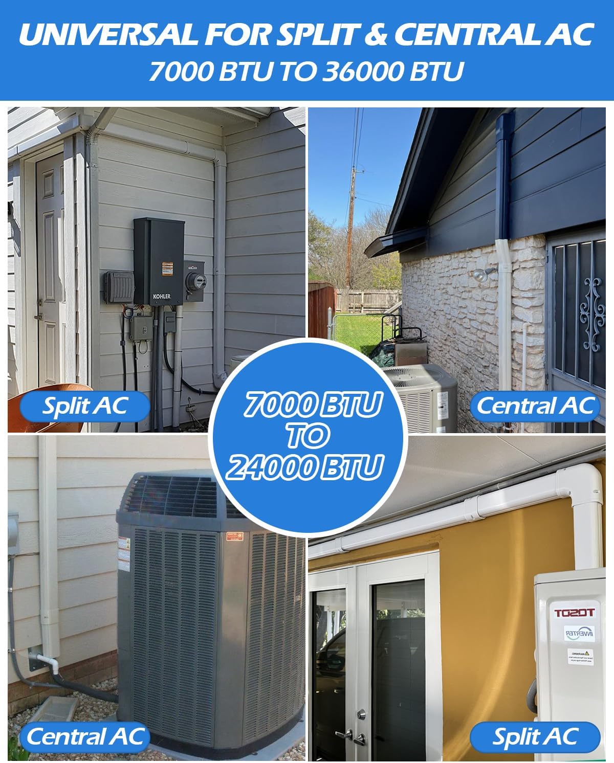 Mini Split Line Cover: Line Hide for Mini Split Air Conditioner Central AC HVAC - Waterproof Decorative Pipe Cover for Outdoor 25.5 Feet (3" x 25.5 Feet)