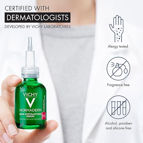 Miniatura 5 de Vichy Normaderm BHA - Suero exfoliante  Tratamiento de acné con ácido salicílico para la cara  Formulado con ácido glicólico al 4% y fermento