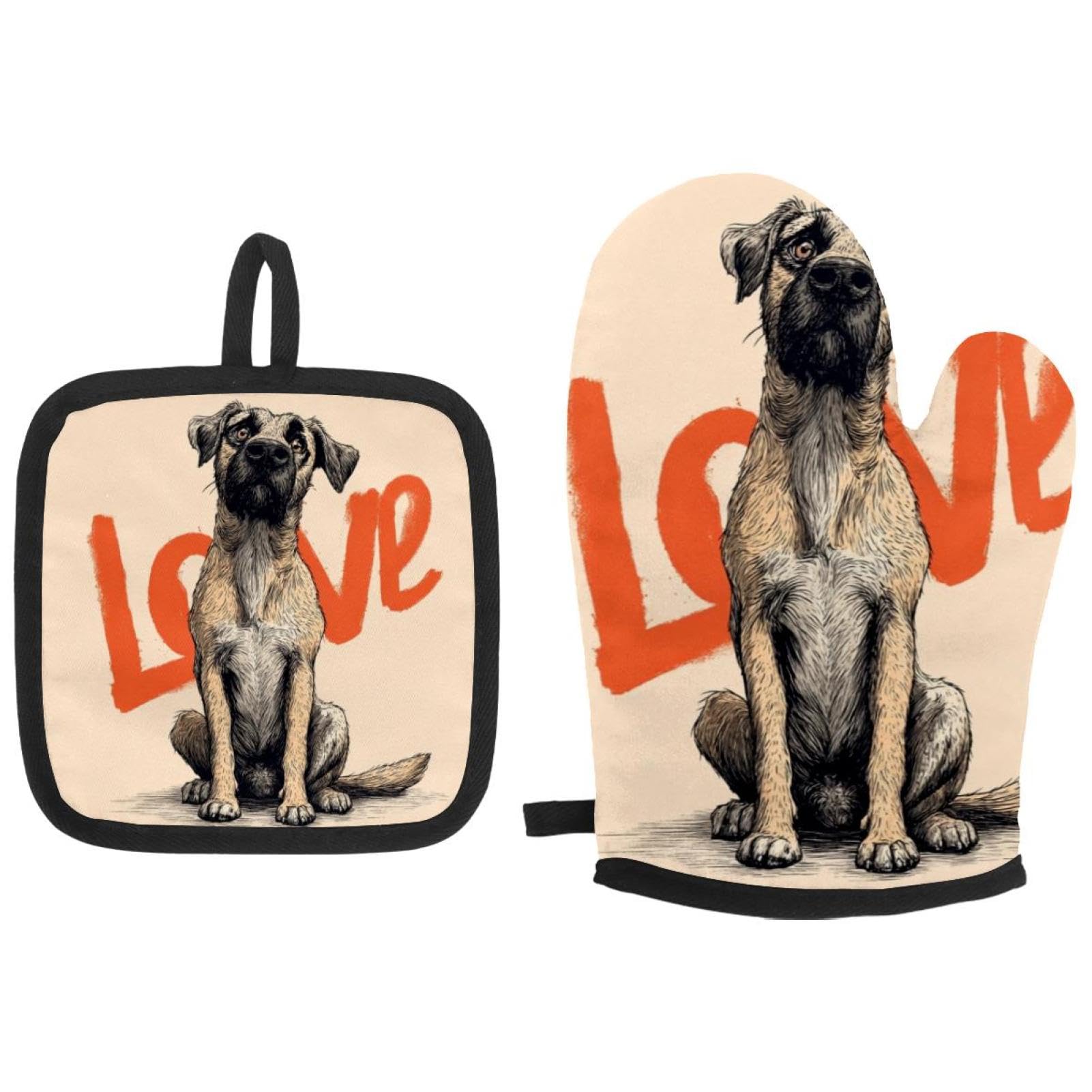Maniques pour barbecue et grillades Love Dog pour réussir vos repas conviviaux en plein air
