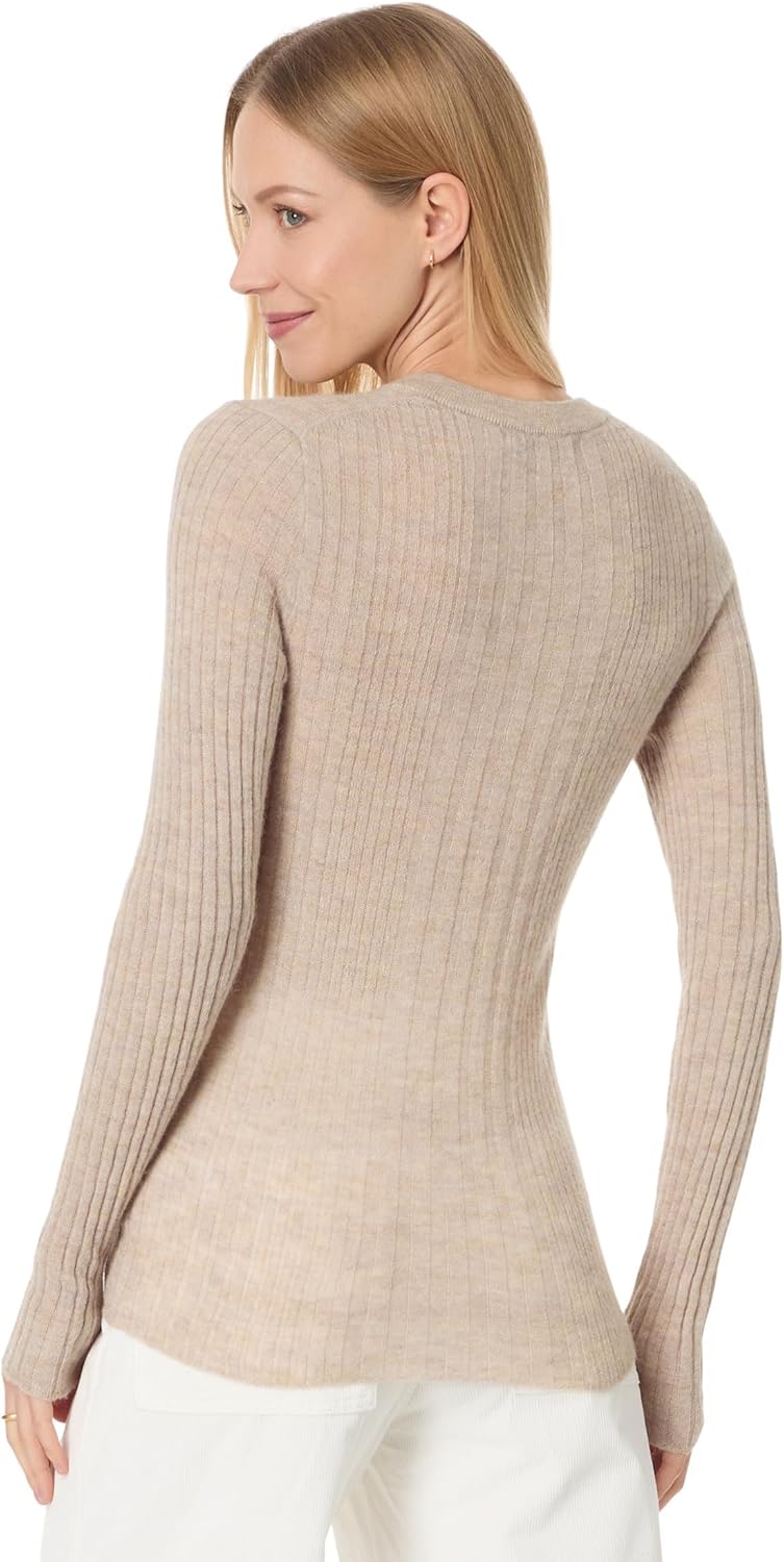 Madewell Women's Lightweight Alpaca Madison Henley Pullover - Image 2