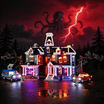 Vaodest LED Lighting Set Compatible with LEGO 11370 Stranger Things The Creel House, DIY Light Kit for 11370 Building Blocks Model, Easy Installation Lighting Accessories Building Sets Not Included