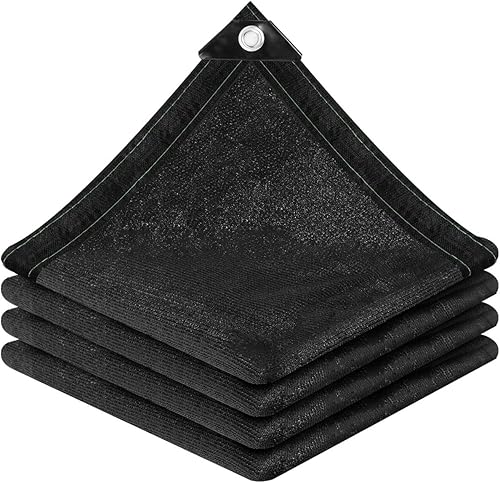Miniatura 8 de Red de tela 40% de protección solar resistente al negro, 8 x 12 pies, lona de malla para sombra de jardín para cubierta de plantas