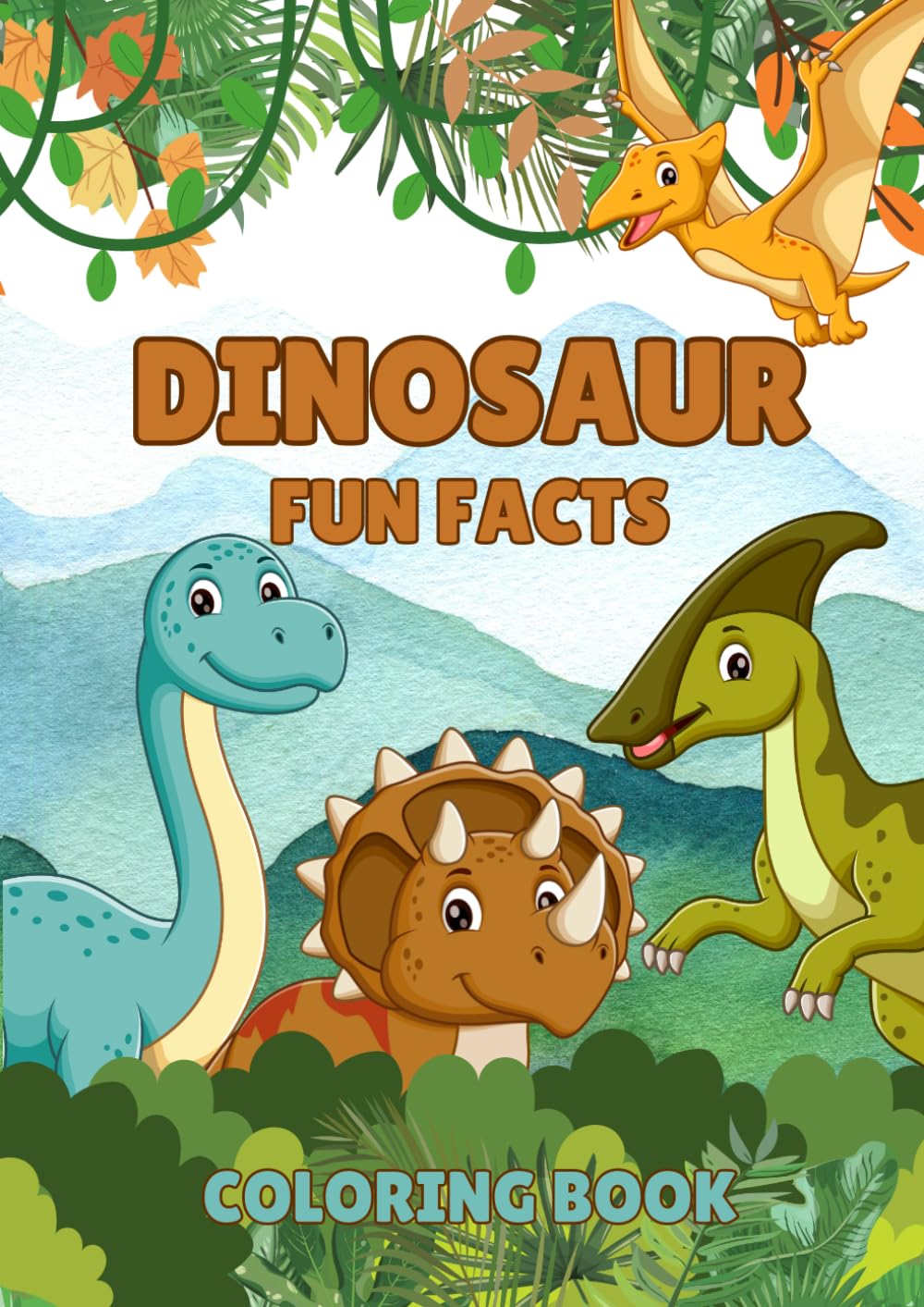 Dinosaur Fun Facts: Coloring Book