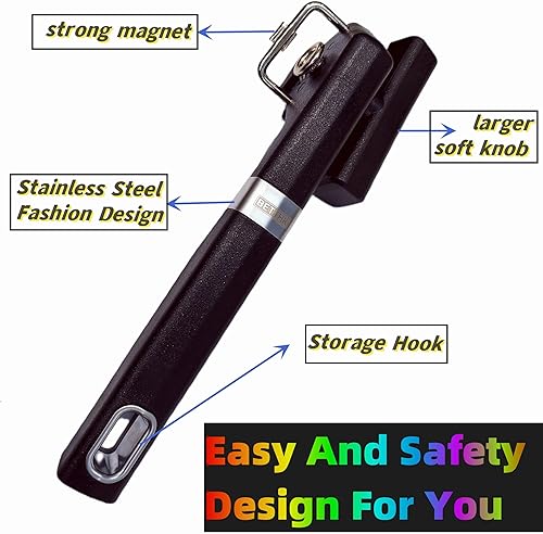 Miniatura 4 de Abrelatas magnético multifuncional mecánico 2025, hoja de acero inoxidable para sin esfuerzo, fácil de usar, cocina manual multifunción agradable