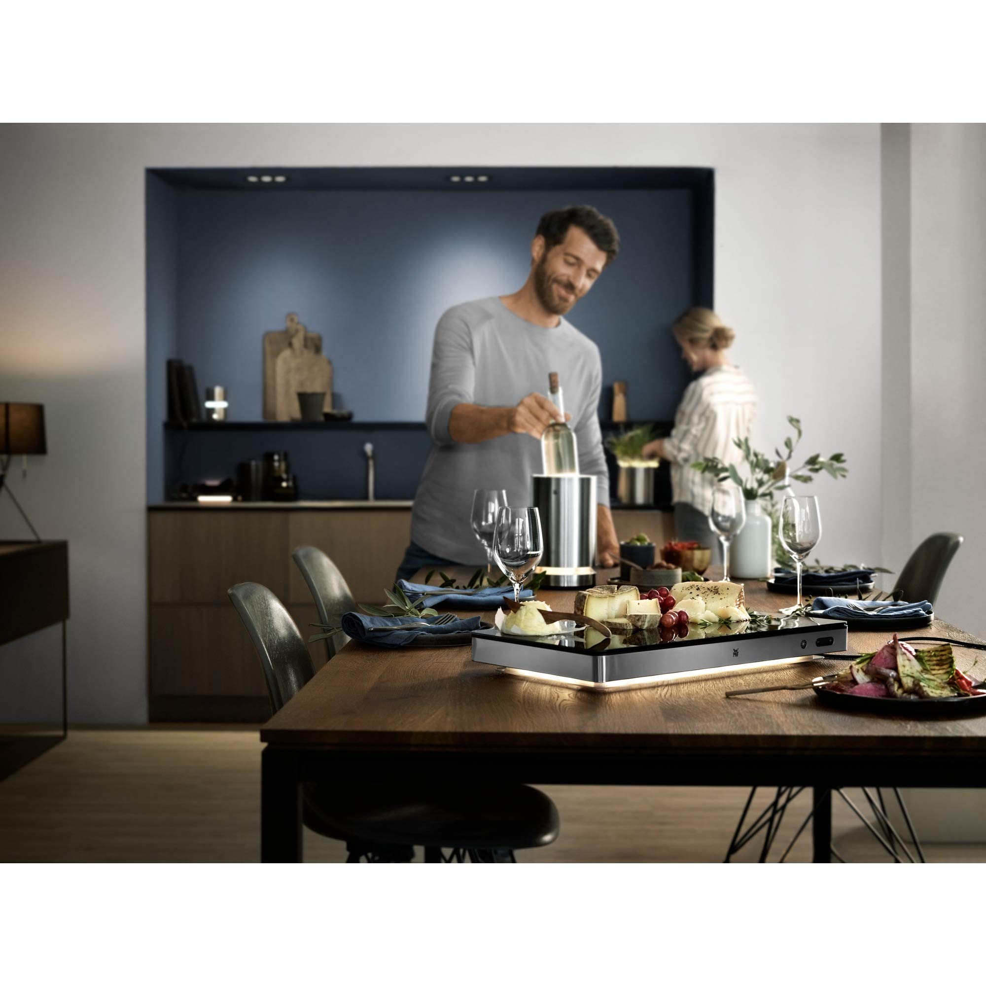 WMF Ambient Kühl- & Warmhalteplatte elektrisch, 270 W, Glasoberfläche, Ambient Light