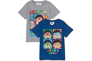 Ryans World Graphic T-Shirts 2 Pack for Boys Age 5