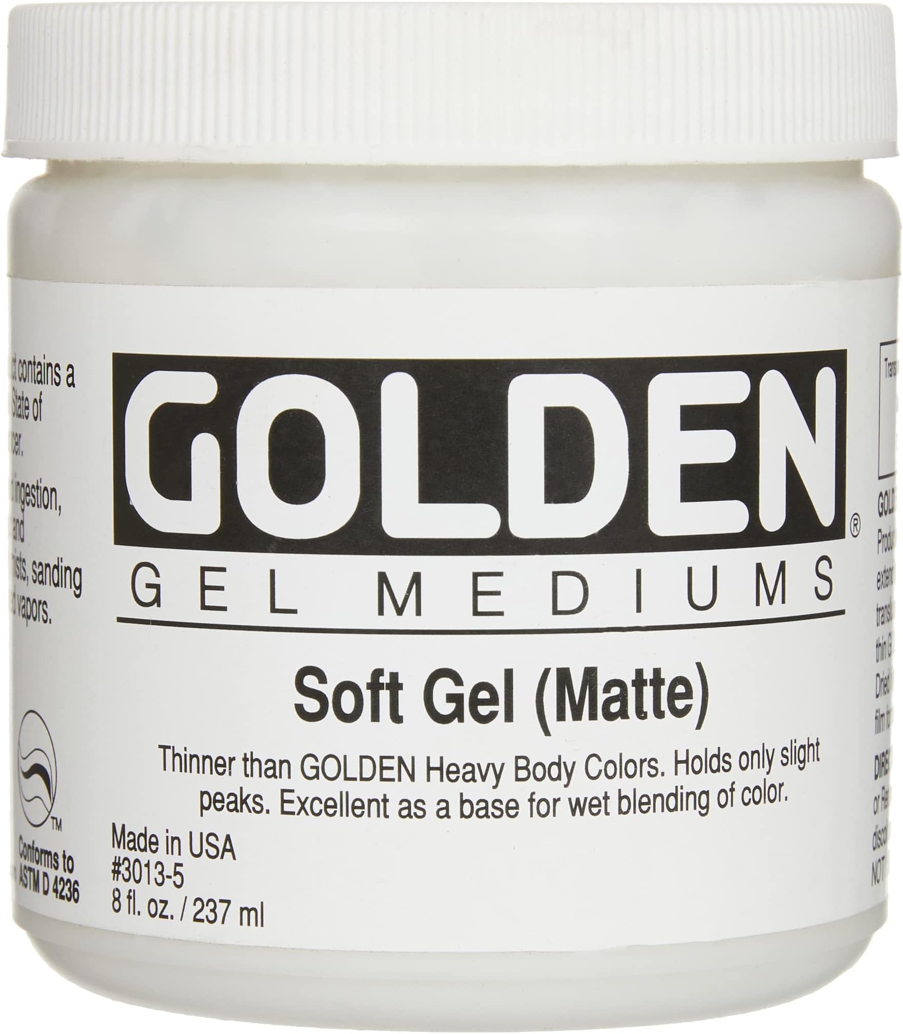 Pro-Art Mediums Golden Soft Matte Gel Medium-8 oz
