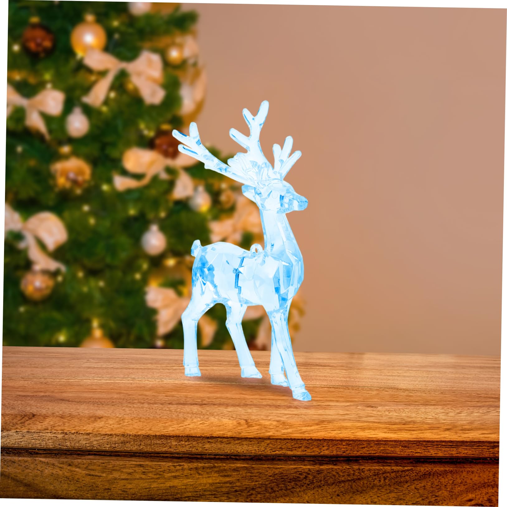 VOSAREA Lot De 4 Pendentifs pour Sapin De Noël Décorations en Acrylique 2 Pièces X 4