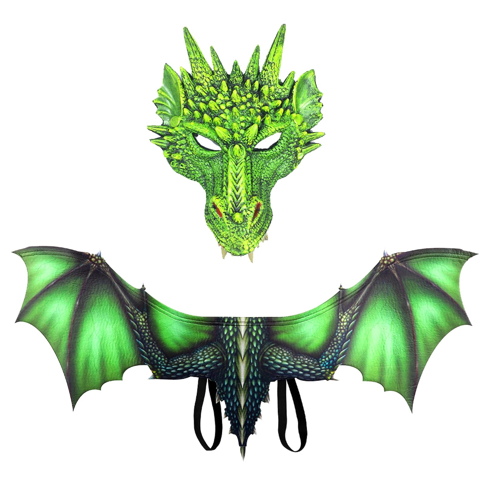 Alodidae Dragon Wings Mask Costume Devil Wing Adult Bat Wings for Halloween Party Cosplay