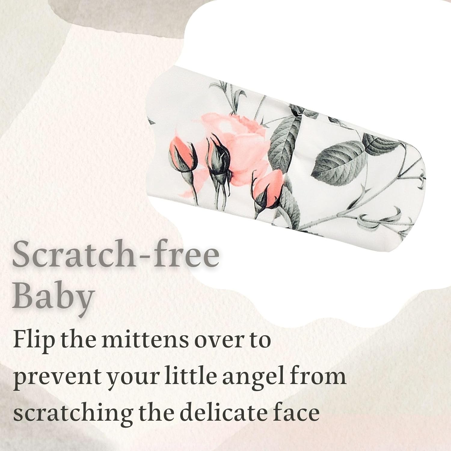 Newborn Baby Sleeper Gown - Knotted Nightgown Coming Home Outfits for Baby Girl - 2-Piece Set With Hat - Image 9