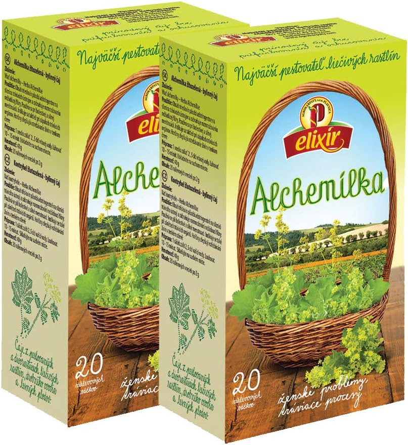 Lady’s Mantle Tea for Women - Alchemilla Vulgaris (2 Pack, 40 Tea Bags 80g)