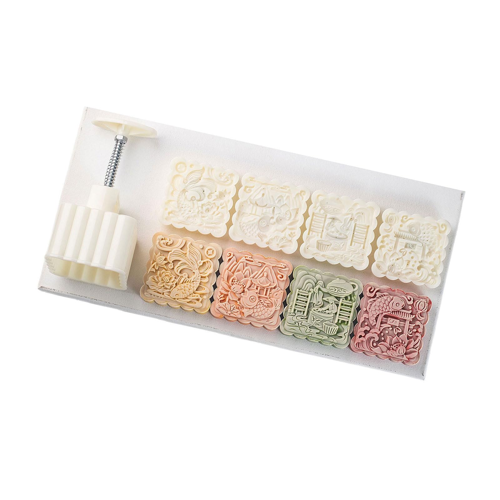 FACAILUO Pattern Dessert Molds MidAutumn Festival Dessert Maker Cookie Molds Hand Pressure Dessert Baking Tool
