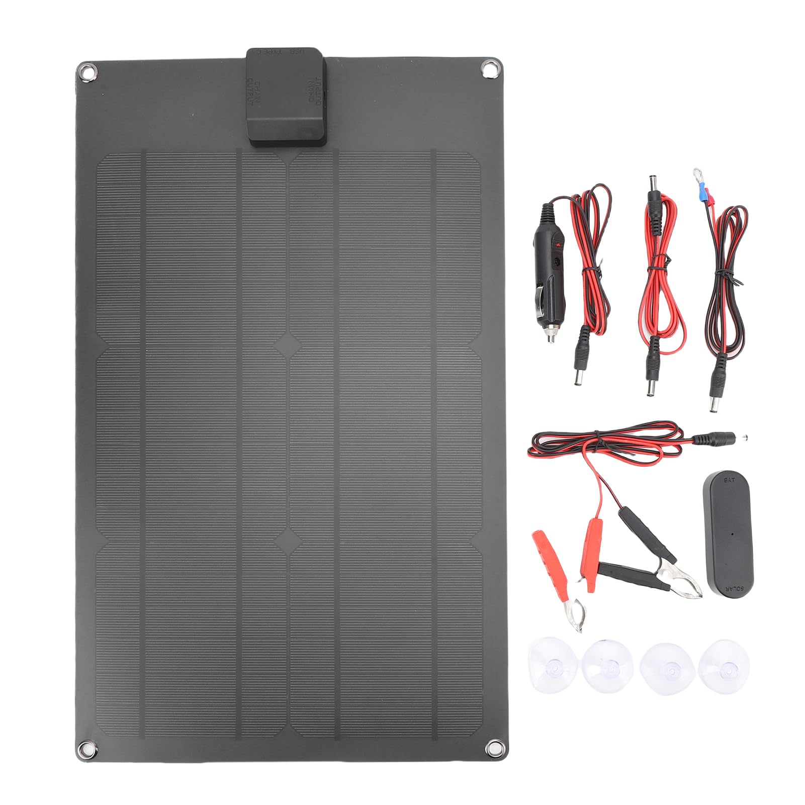 Fafeicy Manutentore del Caricabatteria Pannello Solare 30 W con Controller di Carica Intelligente Aggiornato per Batteria 12 V per Moto, Barca per Auto