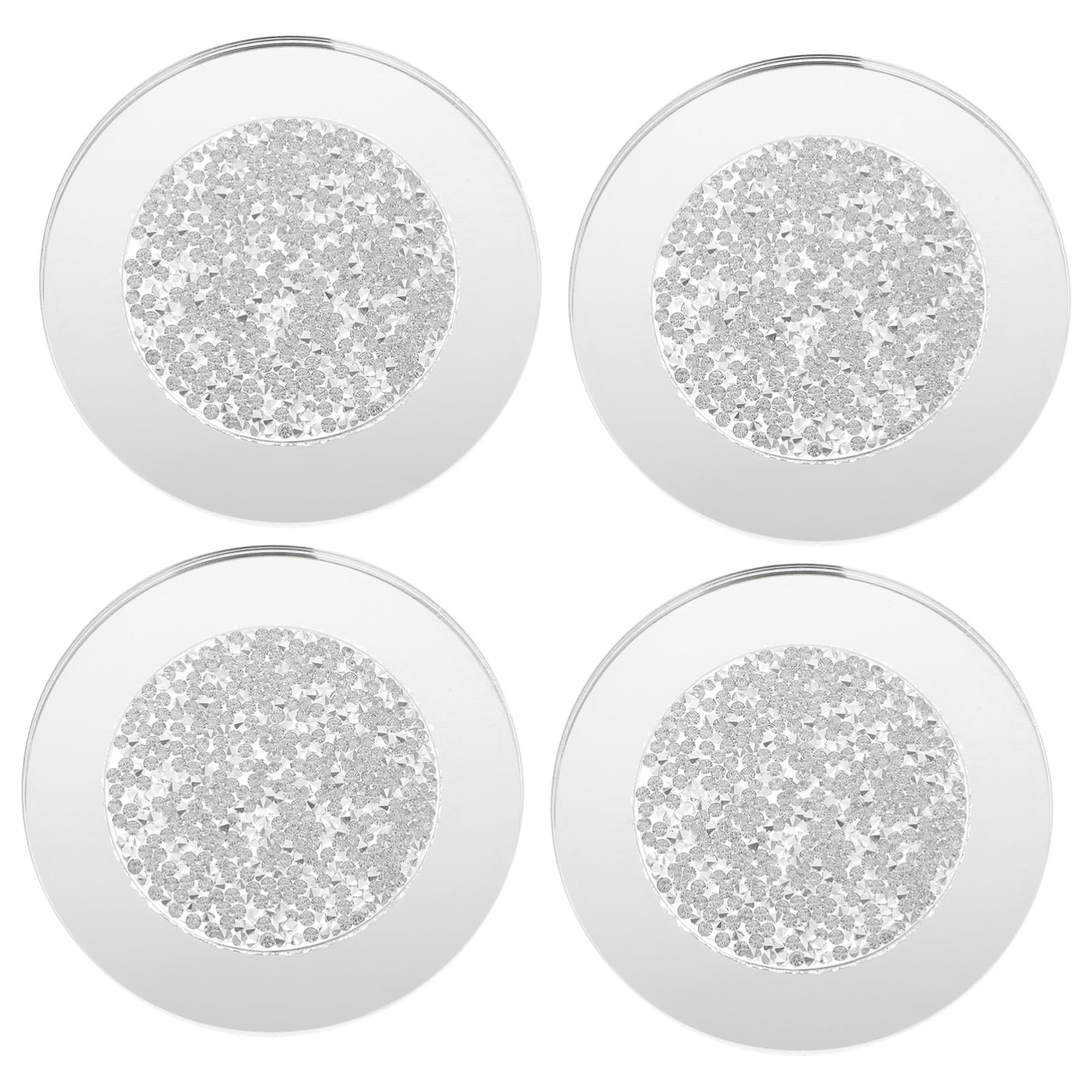 Sous-verres verre transparent ronds pour sublimer vos apéritifs et repas entre amis