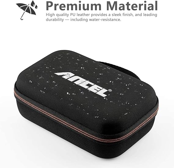 ANCEL Large Protective Case for OBD2 Scanner and Code Reader, Diagnostic Scan Tool Battery Tester, Storage Box (L) Compatible with ANCEL Products