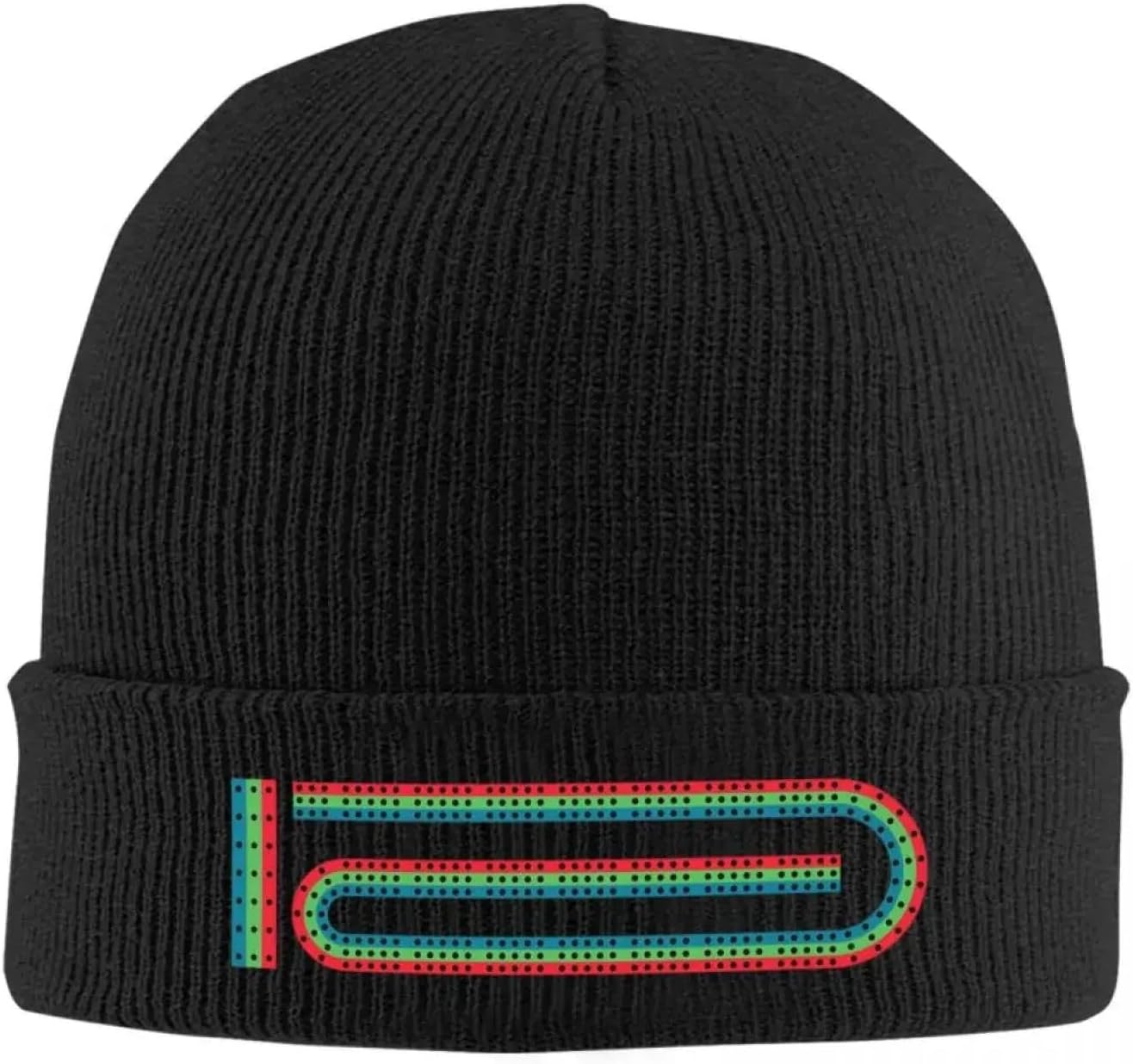 Knitted Caps for Men Cribbage Board 3 Track Classic Warm Knitted Cap Fashion Bonnet Hat Autumn Winter Outdoor Beanies Hats for Unisex Adult Essential for Outdoor Sport