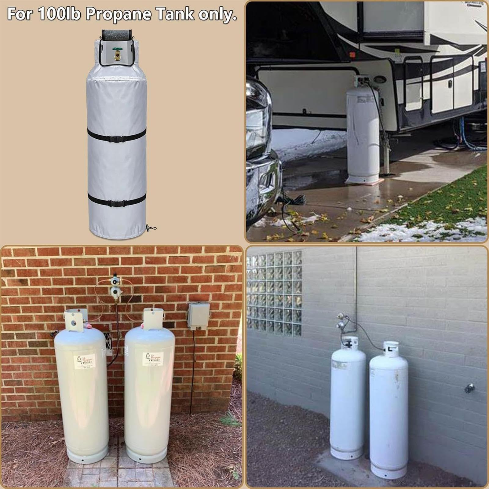 Isolierte Abdeckung für Tanks 45 Kilogramm Gasflasche Wärmeschutz