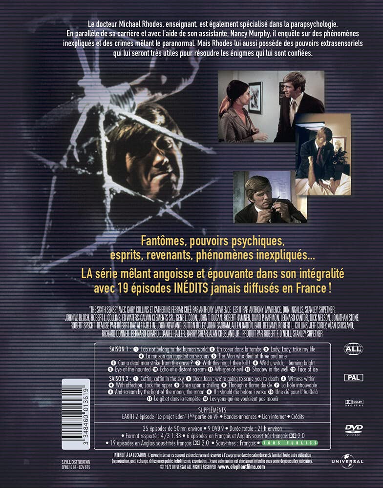 [Elephant Films] - Le 6ème sens - Intégrale Saisons 1 et 2 - Coffret 9 DVD
