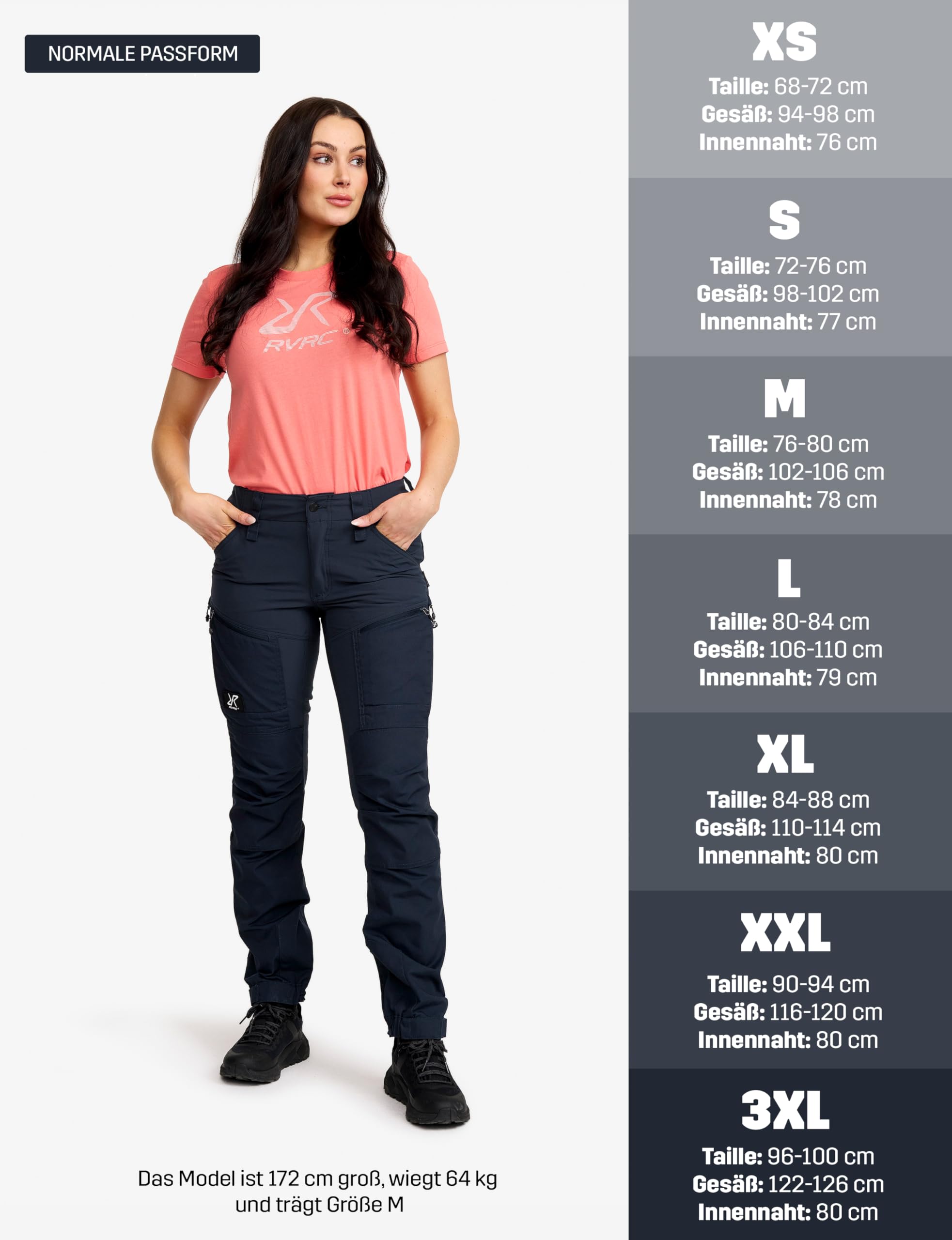 RevolutionRace Damen RVRC GP Pro Pants, Hose zum Wandern und für viele Outdoor-Aktivitäten, Blueberry, M