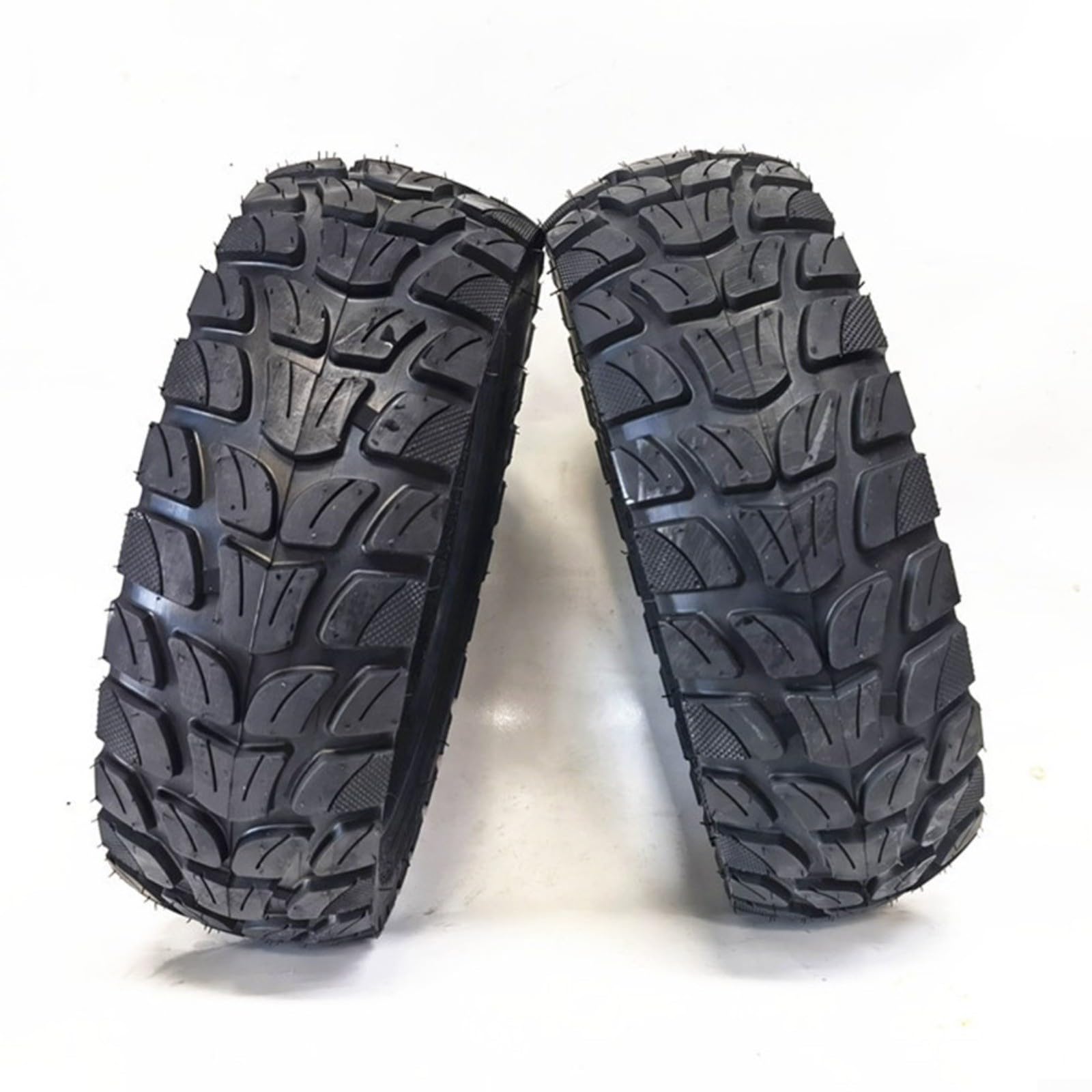 Lot de 2 pneus de trottinette électrique de 25,4 cm - 25,4 x 7,5 - 6,5 - 10 x 7,7 - 6,5 - Pneus tout-terrain sans chambre à air - Pneu en caoutchouc pour scooter électrique