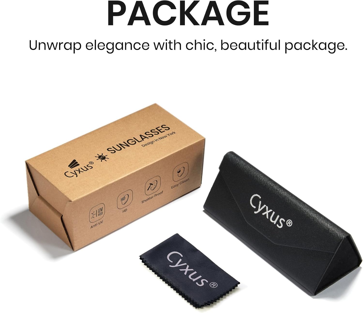 Cyxus Oval Sunglasses for Women, UV Protection Sunglasses Womens Trendy Anti-Glare Glasses Lightweight Frame