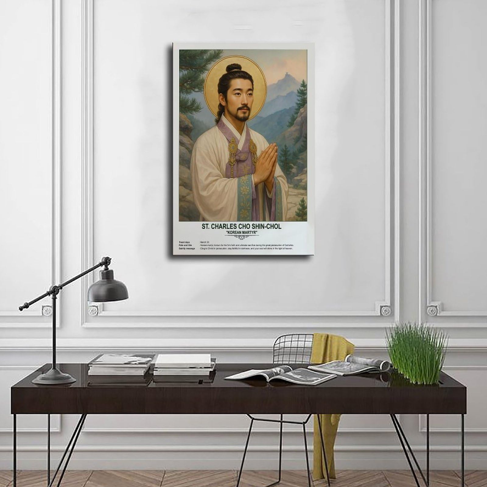 St. Charles Cho Shin-chol, religious_beliefs, Kunst-Wanddekoration, Poster, Familie, Bar, Restaurant, Garage, Café, Kunstschild, Geschenk, ungerahmt, 50,8 x 76,2 cm