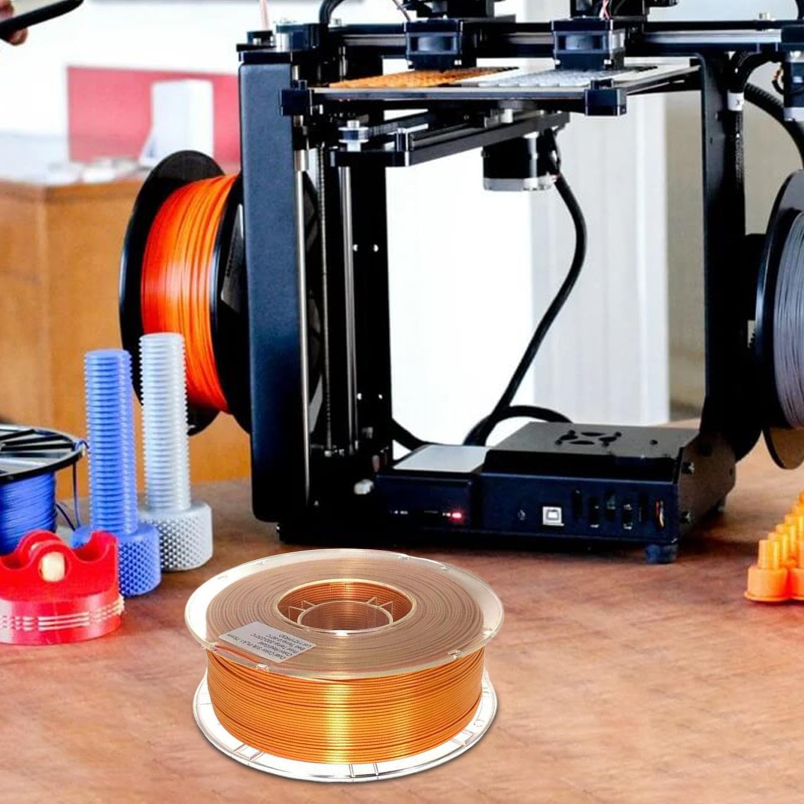 - Jedwab drukarski, filament do drukarki, materiały eksploatacyjne do | drukarek, dwukolorowy filament do drukarki, bez plątania, mocne wiązanie