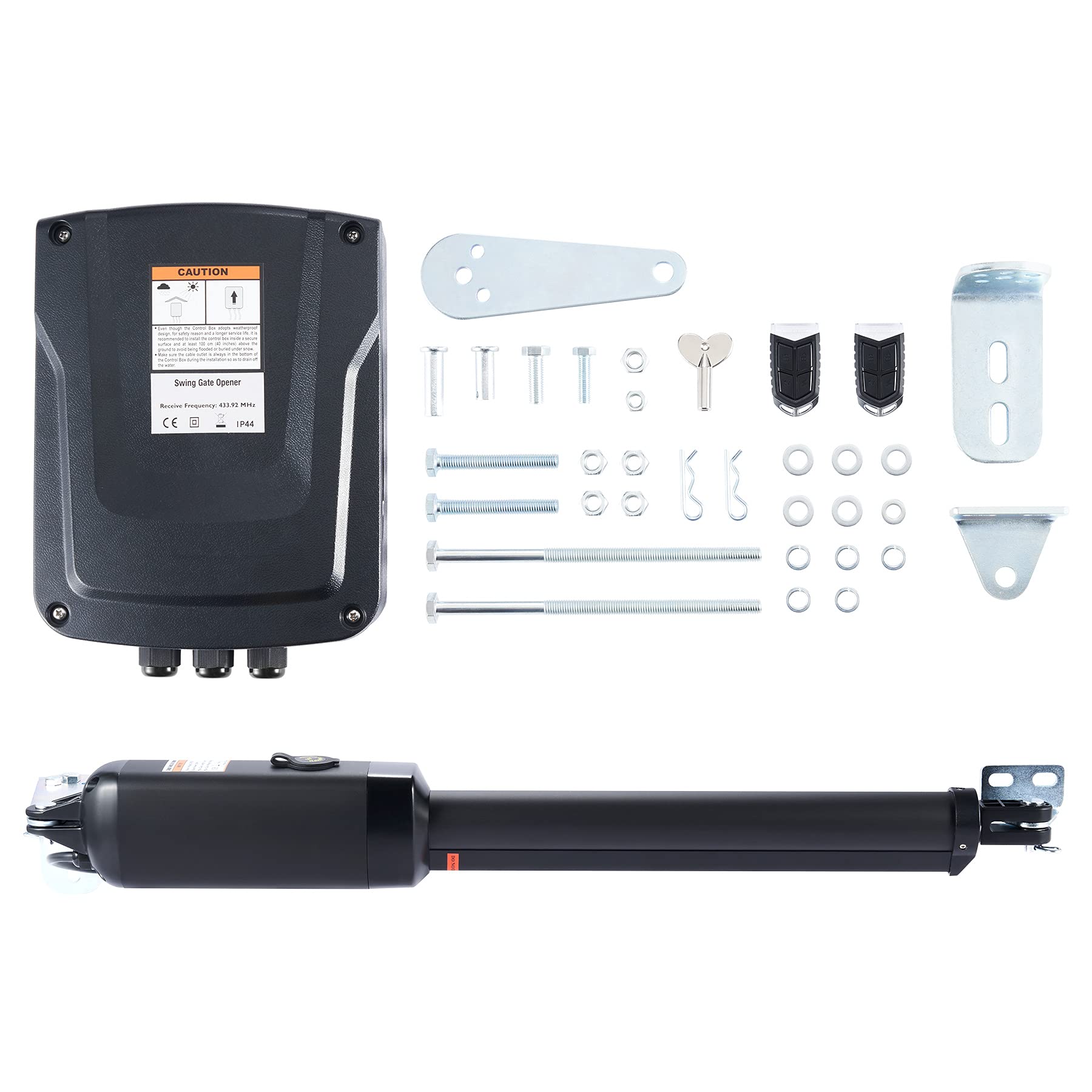 Buy COZ 30W Automatic Single Swing Gate Opener, Electric Gate Opener with Remote Control