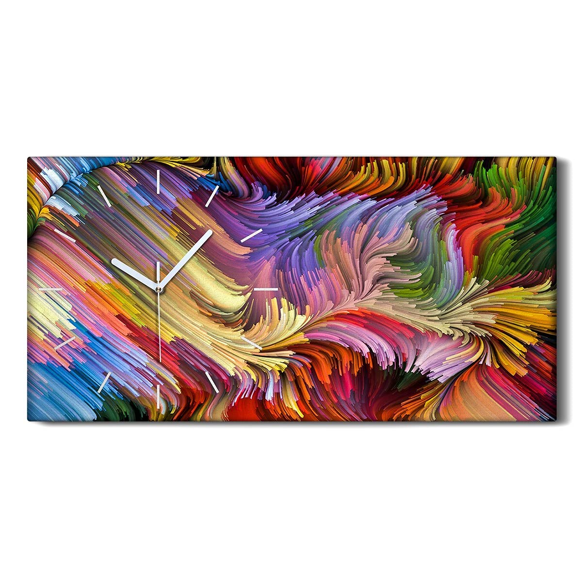 Horloge sur Toile Art Mural pour Salon et Chambre Image Moderne Coloray