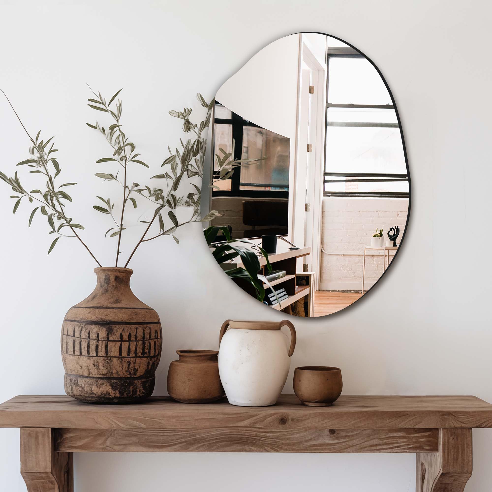Delma Irregular Wall Mirror 24x18
