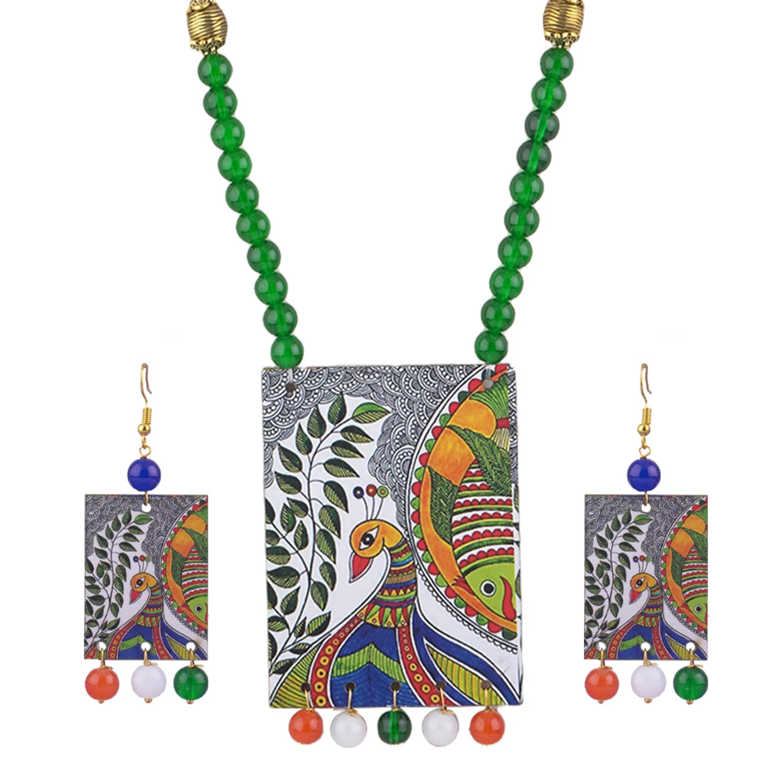 JFL - JewelleryforLess Tiranga/Tricolour/National Flag Necklace set Handmade Fashion Jewellery for Independence Day/Republic Day Women & Girls (B0D9668HMS) Amazon Price History, Amazon Price Tracker