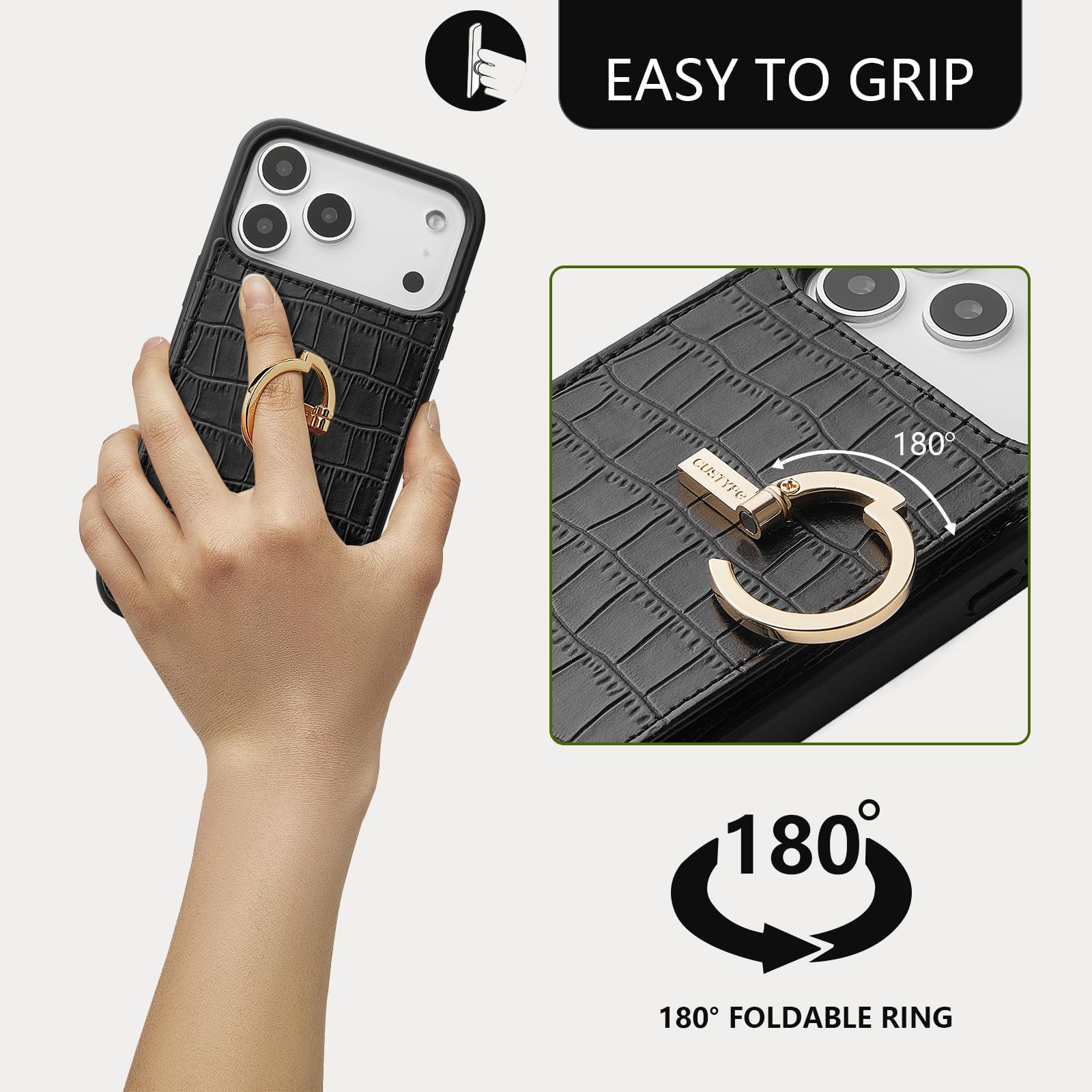 Amazon.co.jp: CUSTYPE iPhone 17 Pro ウォレットケース カード