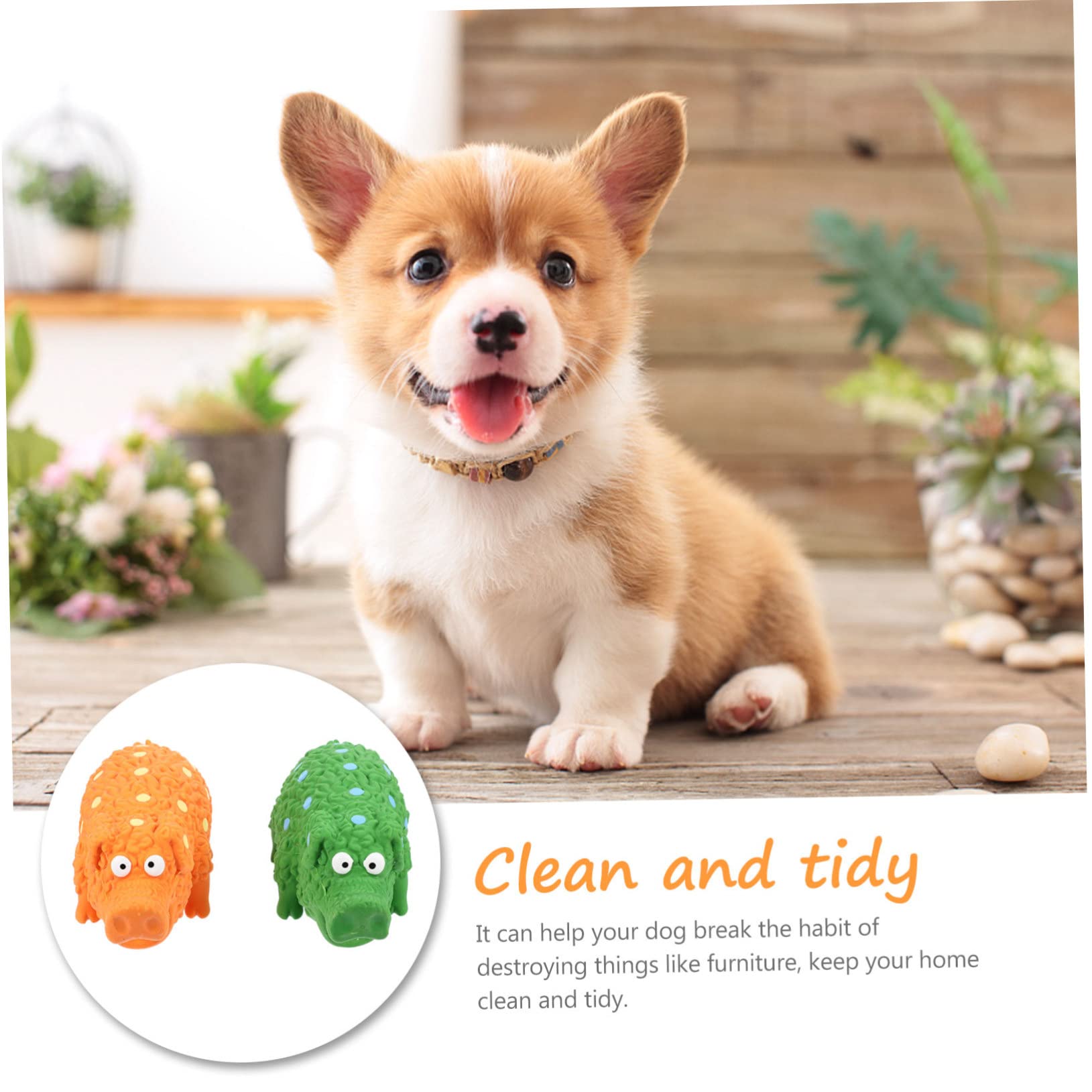 ABOOFAN 4 Piezas Juguete para Mascotas Herramientas para la de Mascotas Juguetes de Sonido para Perros Juguetes para Perros de látex para Mascotas