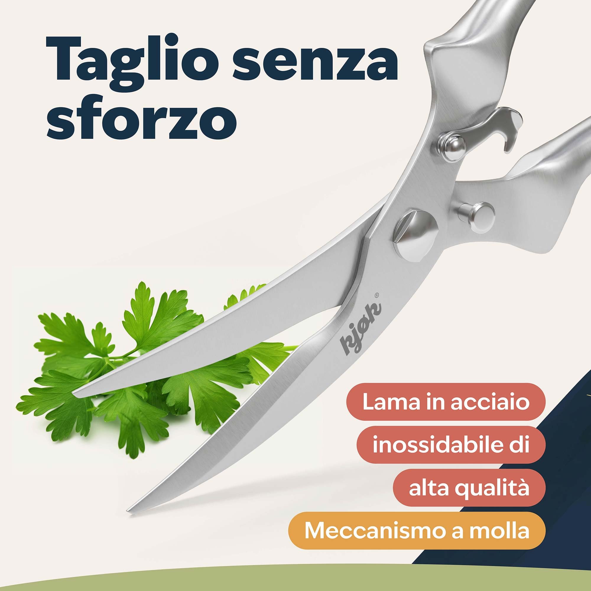 Forbice da Cucina in Acciaio Inox per Pollame - Premium Forbice Multiuso per Pollo, Oca, Anatra